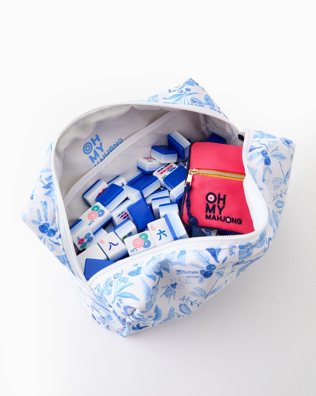 Blue Tile Storage Bag
