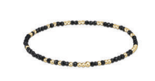 hope unwritten faceted hematite 2mm bead bracelet