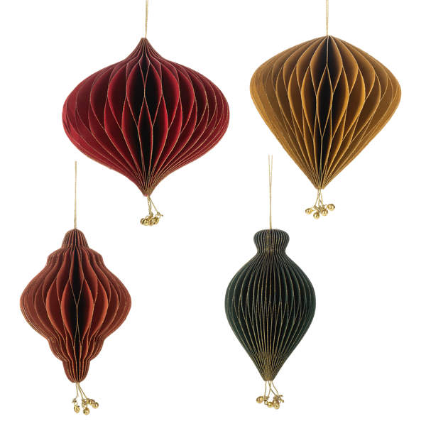 Honeycomb Drop w/Jingle Bell Ornaments