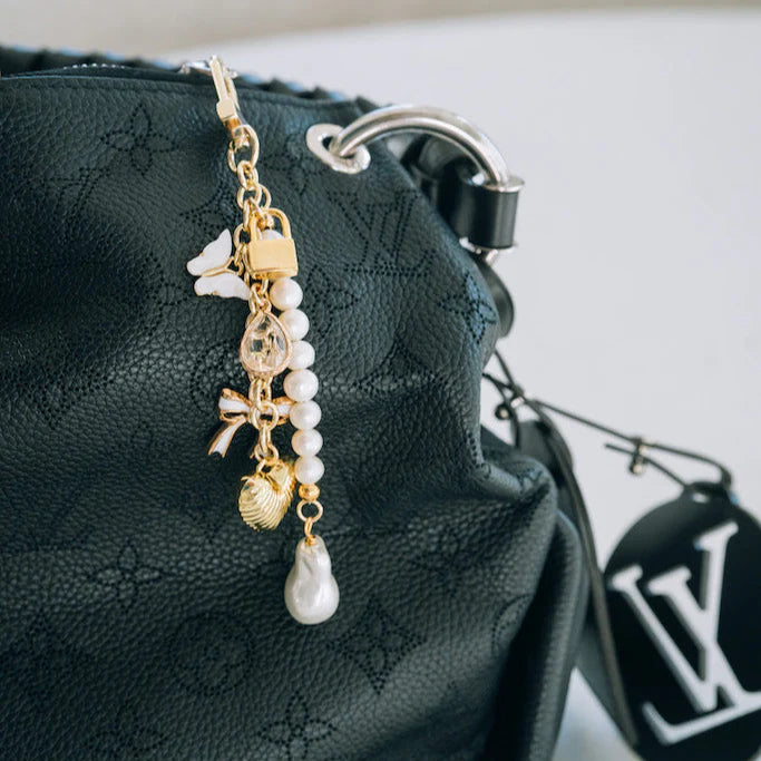 Bag Clip w/Pearl or Crystal Drop