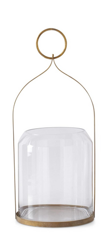 Antiqued Gold Metal Lanterns