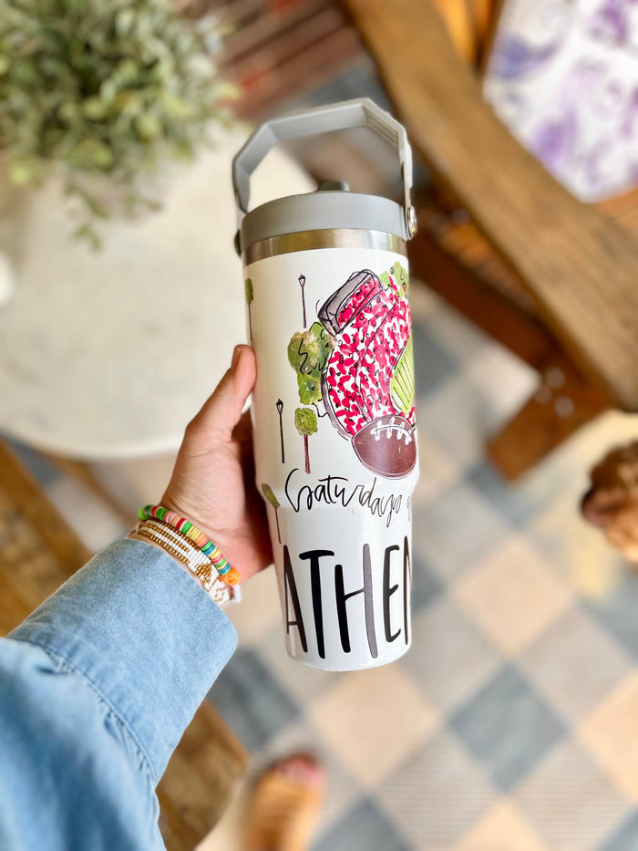 Athens Flip Lid Tumbler With Handle