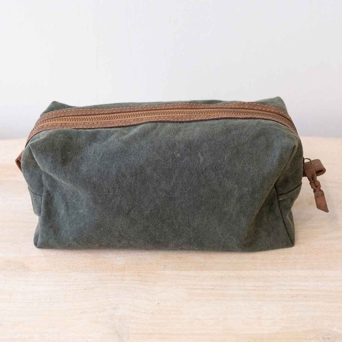 Brexton Canvas Shaving Kit- Olive