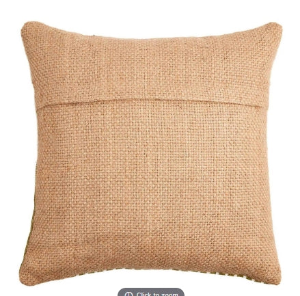 Live Love Lake Jute Back Pillow