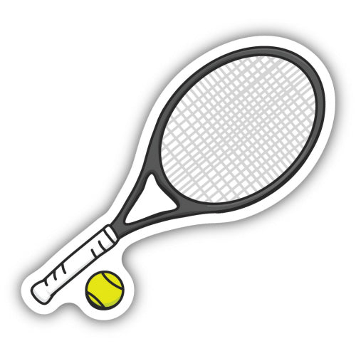 Tennis Raquet Sketch Sticker