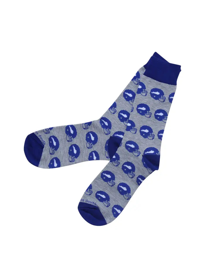 Blue Football Socks