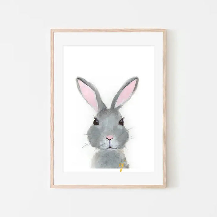 Bunny Nursery Print | Artwork no frame