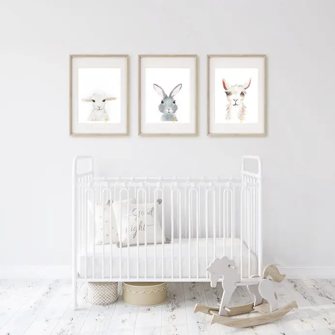 Bunny Nursery Print | Artwork no frame