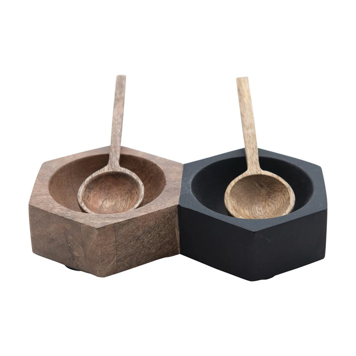 Beehive Dishes with 2 Spoons