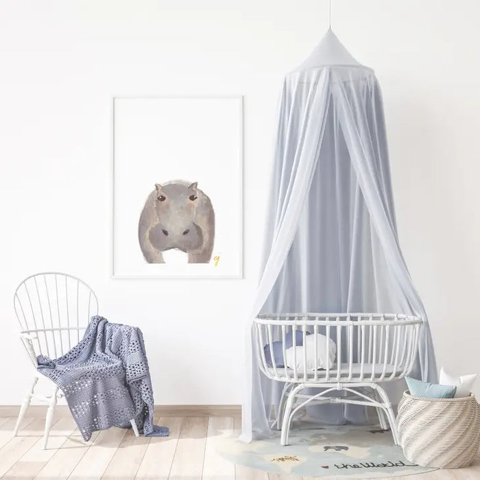 Hippo Nursery Artwork | Print