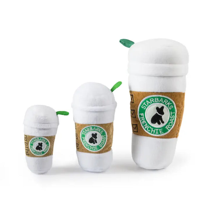 Starbarks Coffee Cup W/ Lid Squeaker Dog Toys
