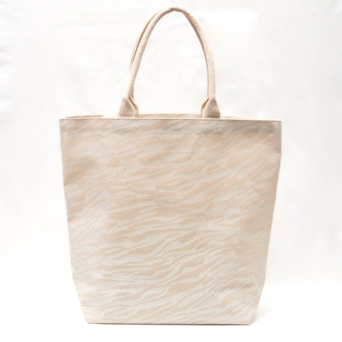 Tiger Stripe Tote in Shell/Natural