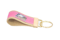 Georgia Southern Eagles Collegiate Woven Ribbon Key Chain. GSU Key Fob. GSU Eagles Gift. GATA Key Ring. Brass Clasp and O-Ring.