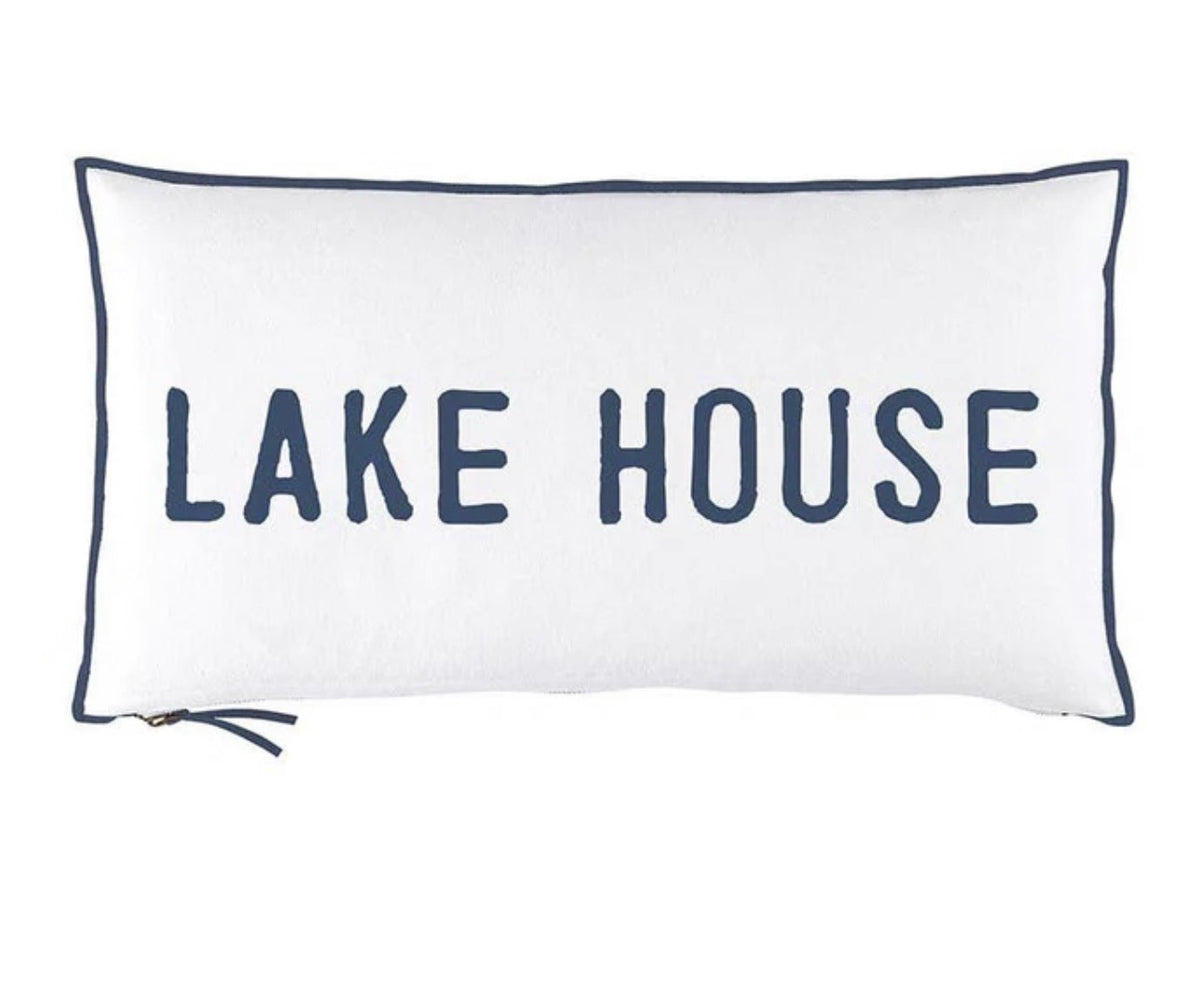 Lakehouse Lumbar Pillow - 22” x 12”
