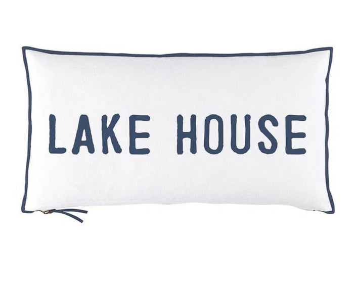 Lakehouse Lumbar Pillow - 22” x 12”
