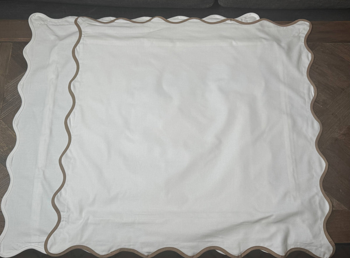Scallop Pillow Covers - 12" x 20"