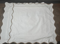 Scallop Pillow Covers - 12" x 20"