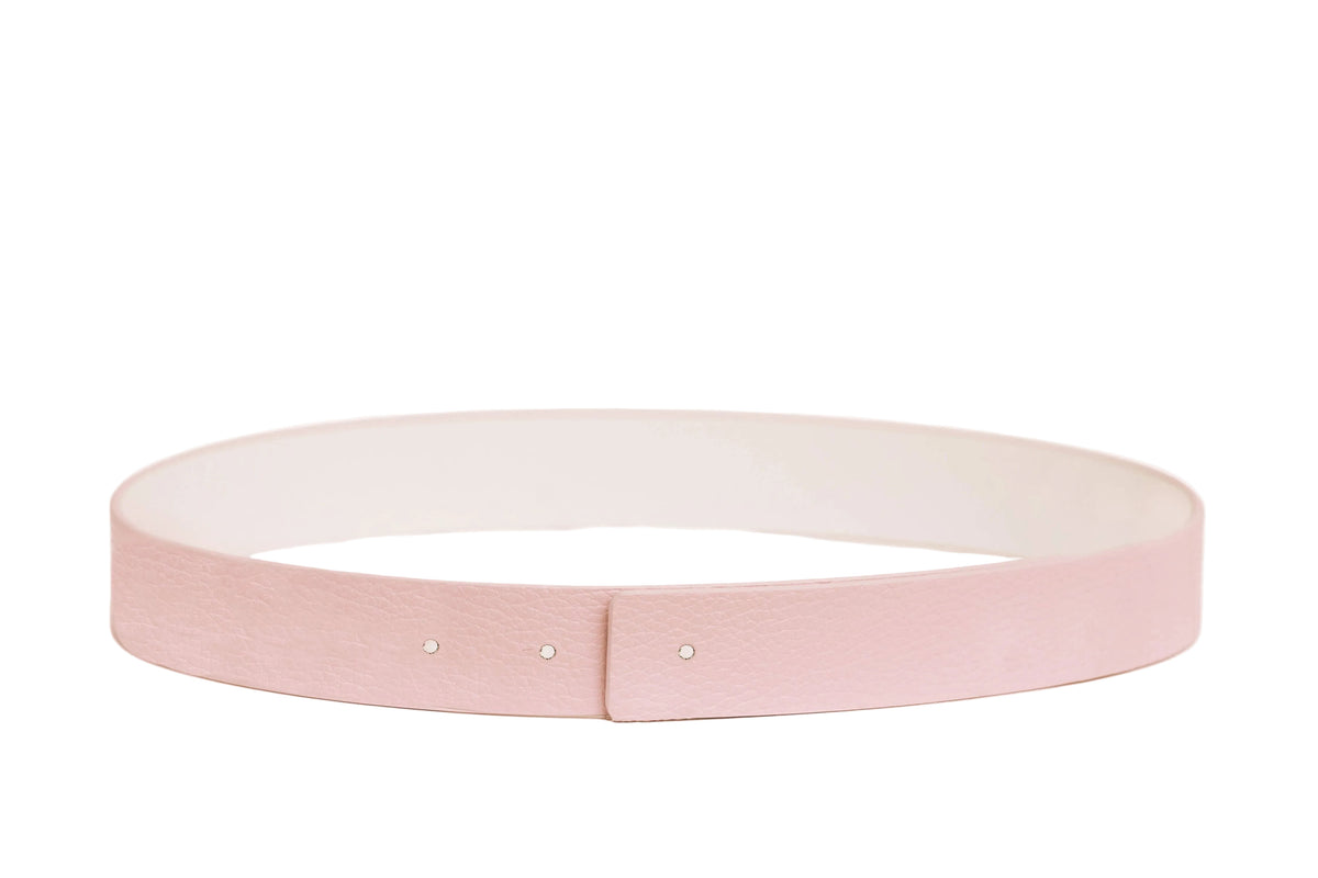 Cesoli - Blush & Magnolia Reversible Leather Belt | 3cm