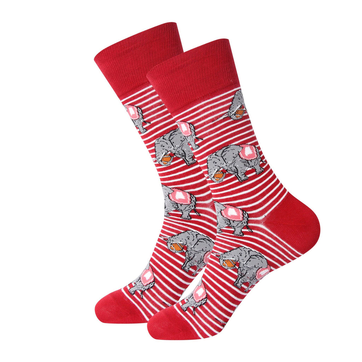 Striped Elephant Socks