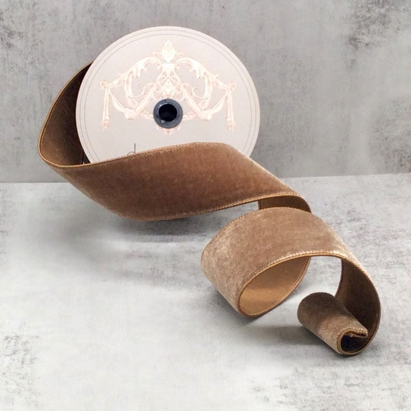 Ribbon - Velvet - Walnut - 2.5"