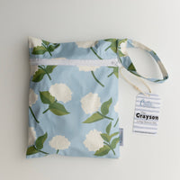 The Grayson Long Sleeve Bib - Hydrangeas