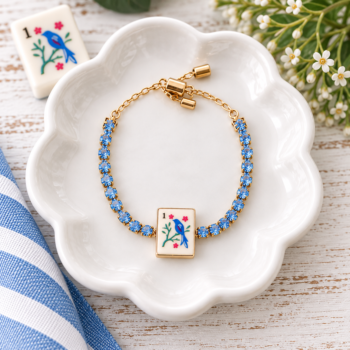 Lucky Tile Mahjong Bracelets
