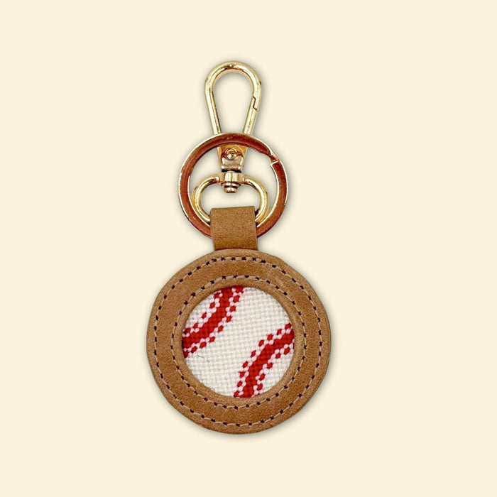 Needlepoint Kit - Little League (Leather Key Fob)