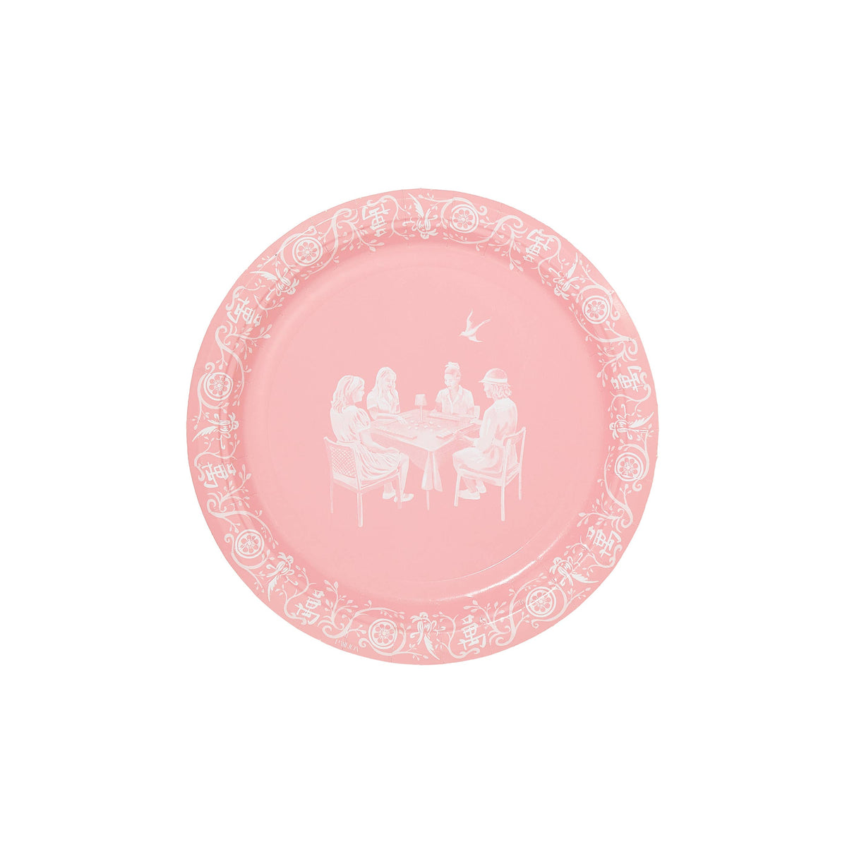 Mahjong Inspired Mini Paper Plates - 50 pack