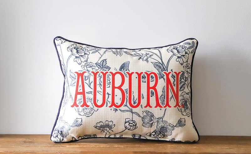 Auburn Toile Piped Pillow