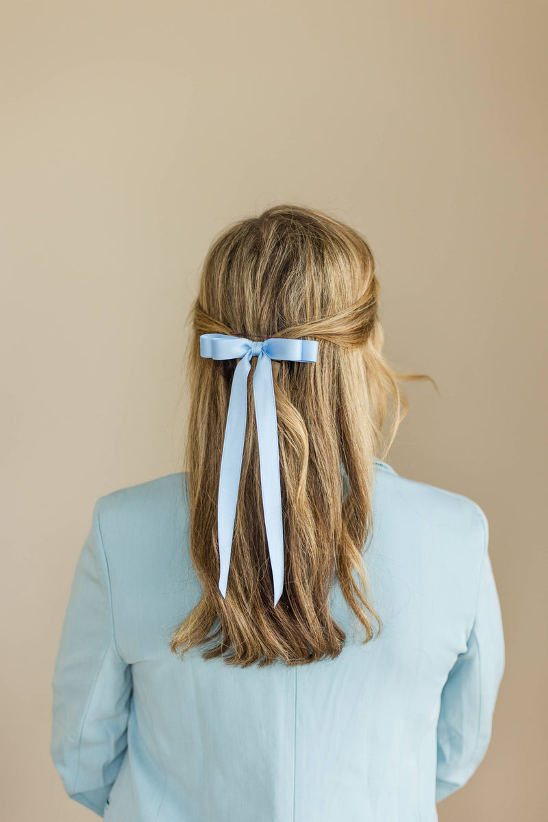 Grace & Grandeur Micro Alice Satin Bow Barrette