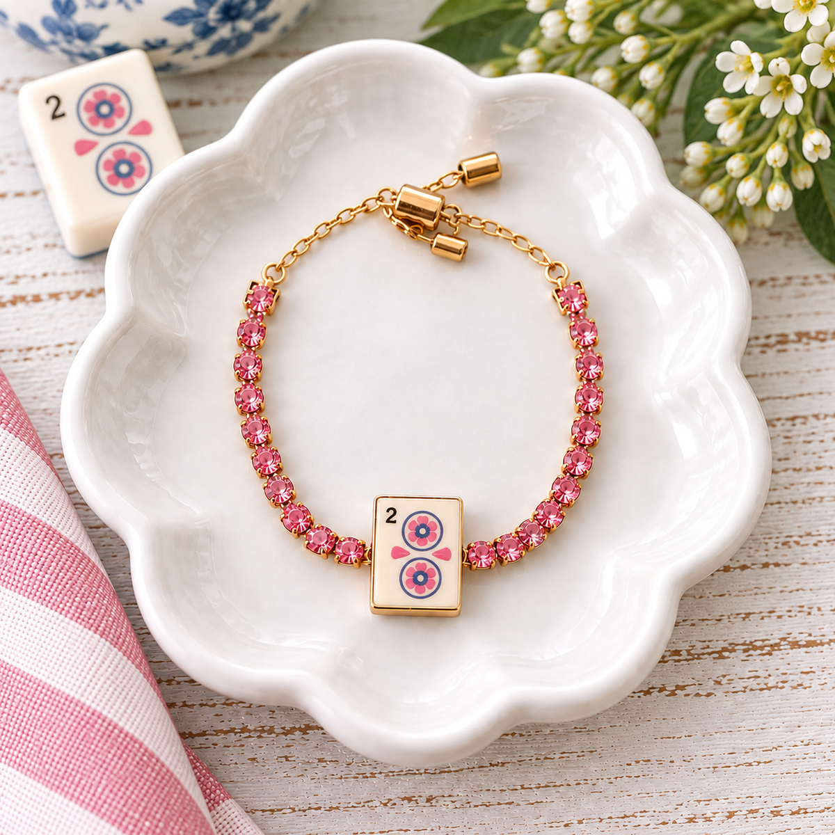 Lucky Tile Mahjong Bracelets