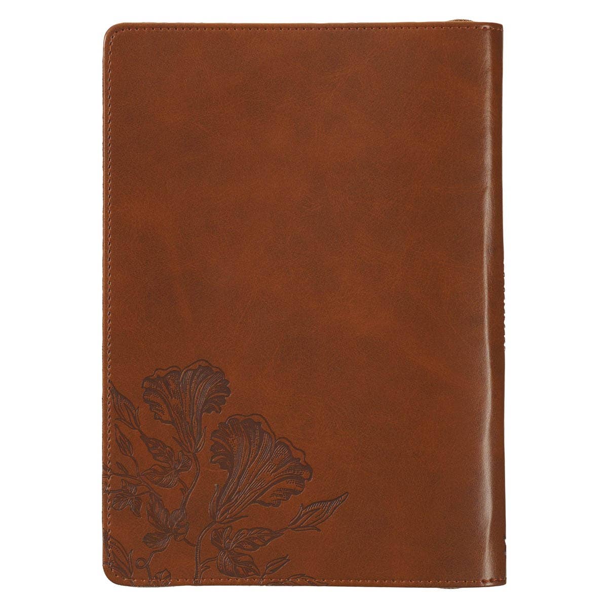Amazing Grace Natural Canvas & Brown Faux Leather Journal