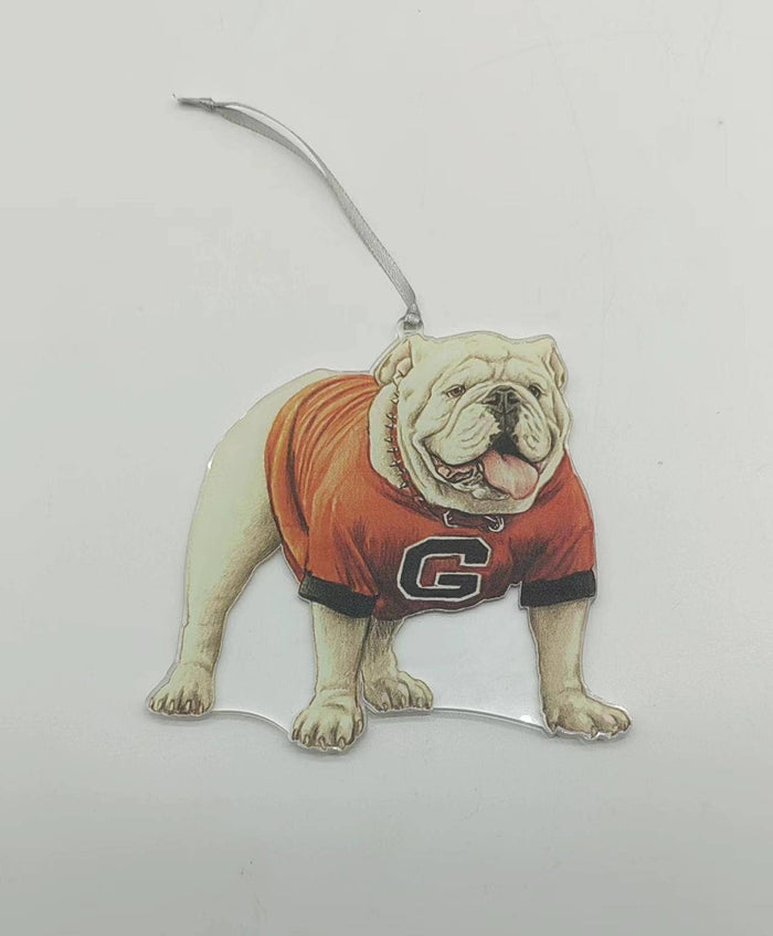 Georgia Mascot Acrylic Ornament