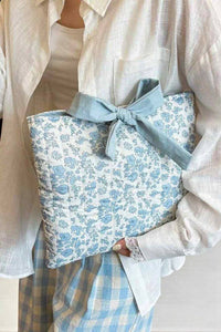Blue Floral Bible Cover - Rachel