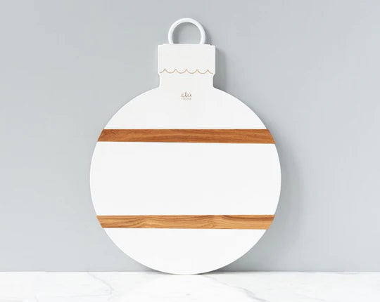 White Ornament Mod Tree Charcuterie Board, Large