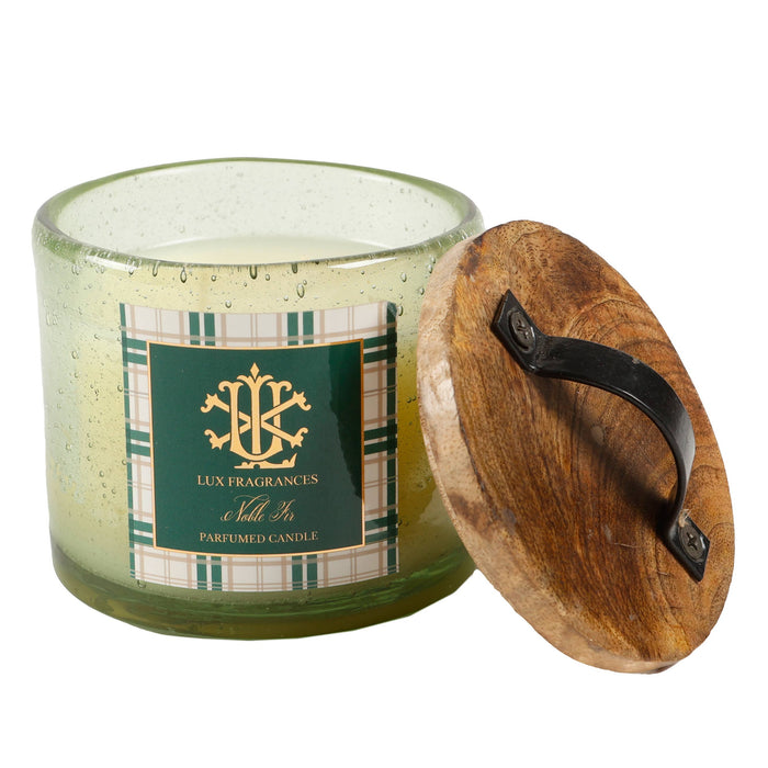 Noble Fir - Fall Green Glass with Lid Candle