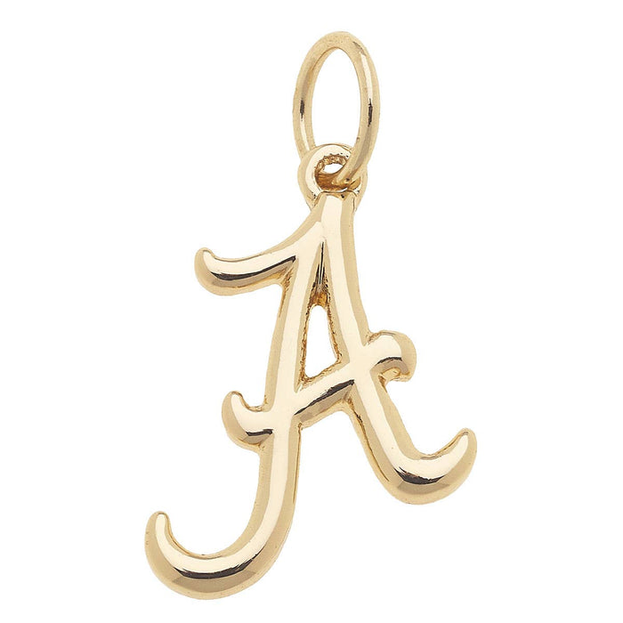 Alabama Crimson Tide Shiny Gold Logo Charm