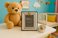 Bear Photo Frame & First Curl - Wood Box