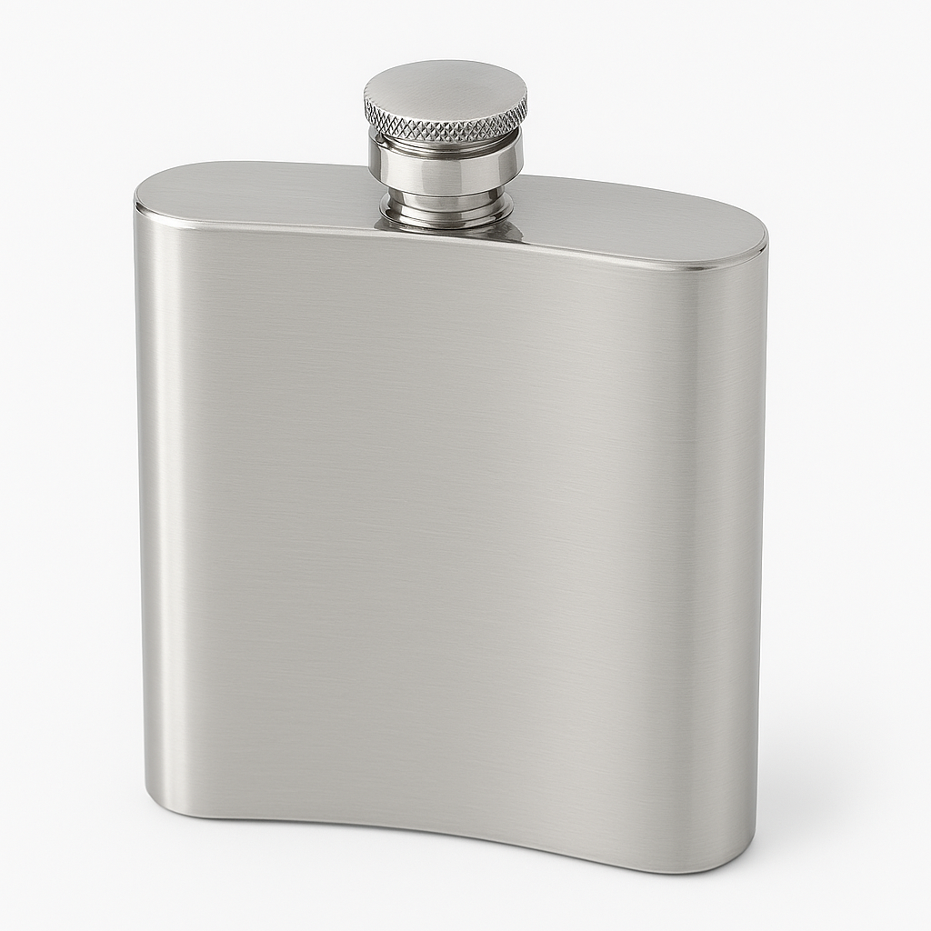 Flask - Golf Scene - Plain Back 6oz