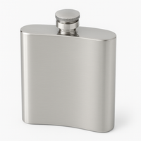 Flask - Golf Scene - Plain Back 6oz