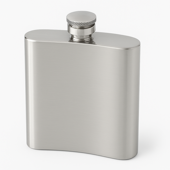 Flask - Golf Scene - Plain Back 6oz