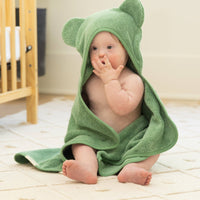 Hooded Towel + Wash Mitt Set Sea Foam