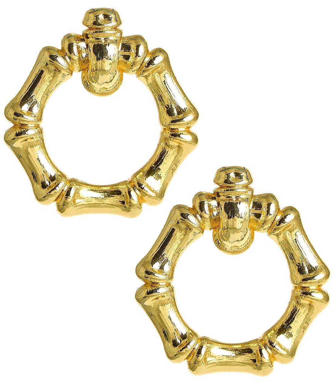 Vivi Bamboo Doorknocker - 18k Gold Plated