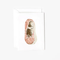 Ballet Shoe Mini Enclosure Notecard