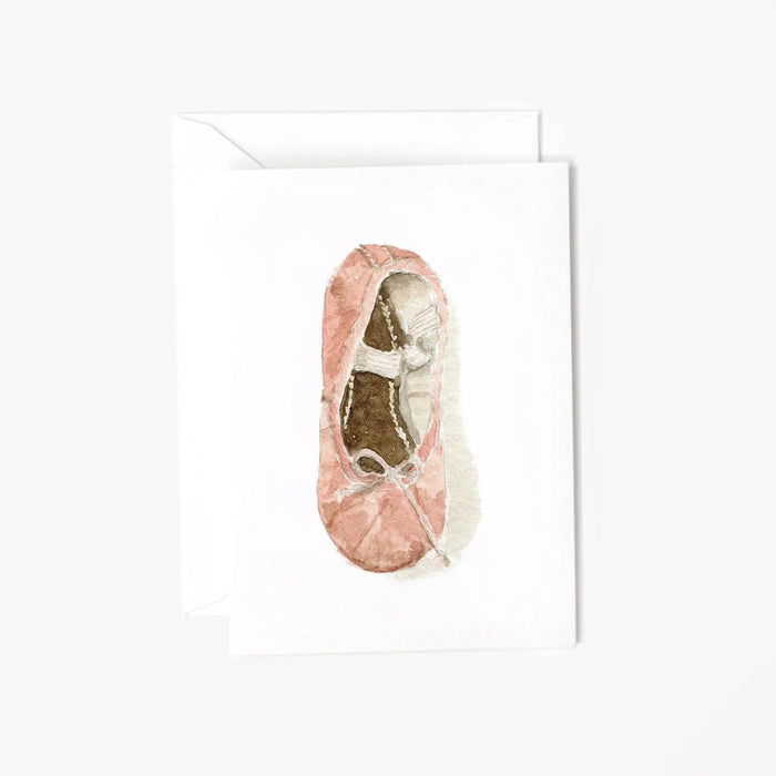 Ballet Shoe Mini Enclosure Notecard