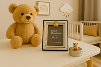 Bear Photo Frame & First Curl - Wood Box