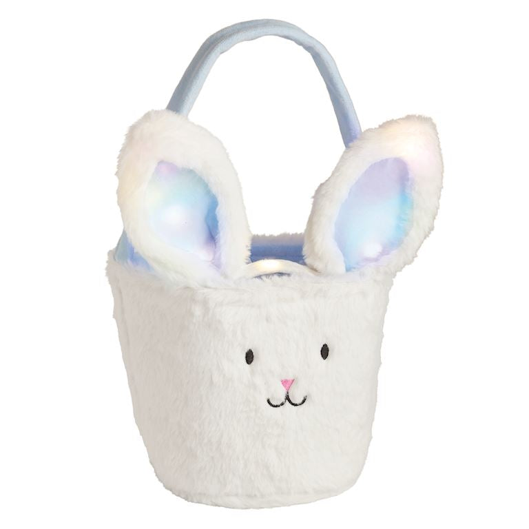 Easter Basket & Light-Up Headband Set