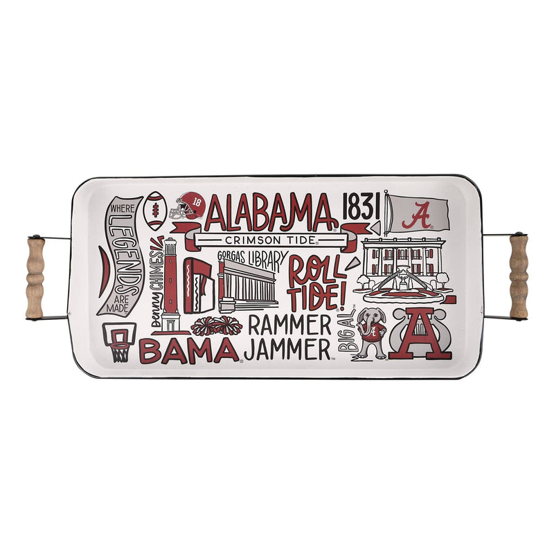 Alabama Collage Enamel Tray