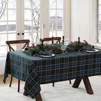 Tartan Holiday Plaid Cotton Tablecloth - 60" x 120" - Green