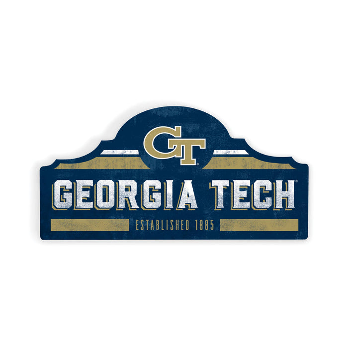 Georgia Tech Yellow Jackets Established Small Sign